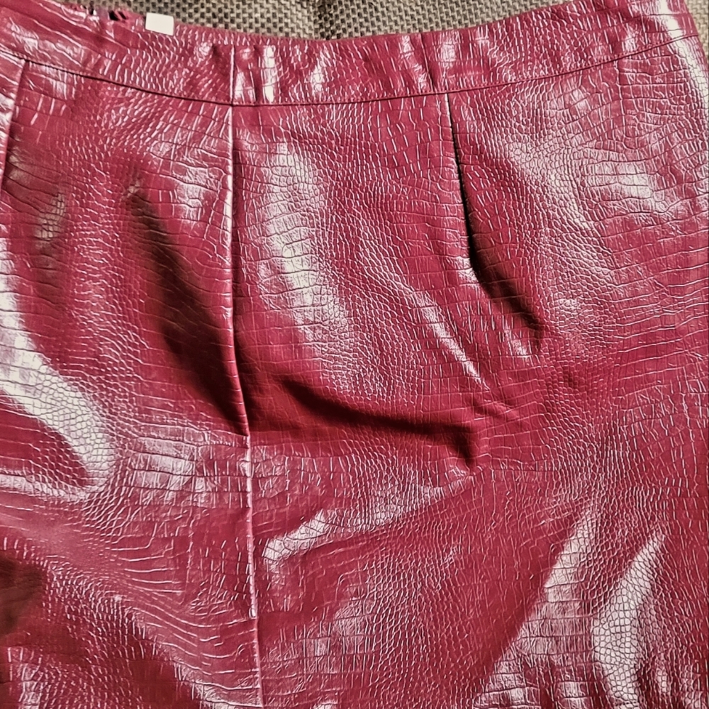 Super soft leather skirt sz Large